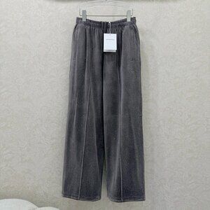 Alexander Wang new velvet rhinestone wide-leg trousers